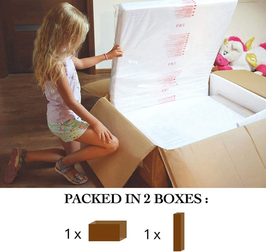 Generico Cama infantil rosa con colchón incluido, 70 x 140 cm, cama infantil con barrera de protección, somier y cajón extraíble – Para niño y niña – Zoológico – 140 x 70 cm